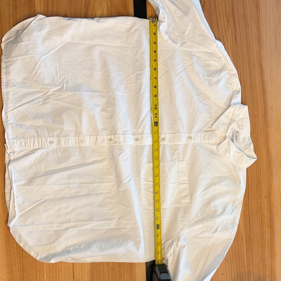 J. Crew 2 Shirt Bundle - 2X Black and White Cotton Tunic Button Down Shirts - Picture 7 of 10